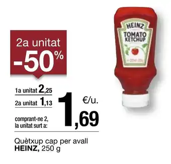 BonpreuEsclat Quètxup cap per avall HEINZ, 250 g oferta