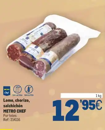 Makro Lomo, chorizo, salchichón METRO CHEF oferta