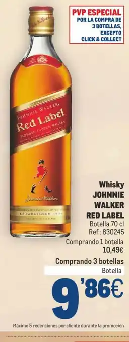 Makro Whisky JOHNNIE WALKER RED LABEL oferta