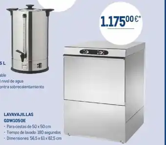 Makro LAVAVAJILLAS GDW1050E oferta