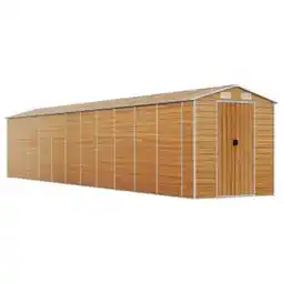 Brico Depôt Vidaxl caseta de jardín acero galvanizado marrón claro 191x980x198 cm oferta