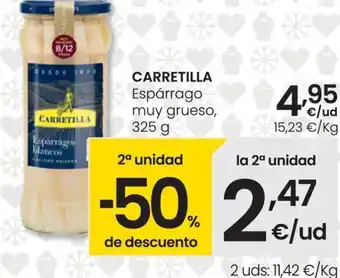 Eroski CARRETILLA Espárrago muy grueso, 325 g oferta