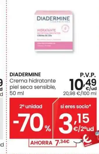 Eroski DIADERMINE Crema hidratante oferta