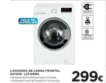 Hipercor Lavadora De Carga Frontal Saivod Lst1488n oferta