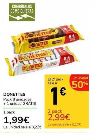 Carrefour Express Donettes Pack 8 Unidades oferta