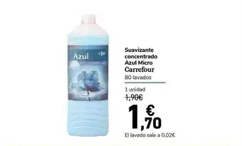 Carrefour Express Suavizante Concentrado Azul Micro Carrefour oferta