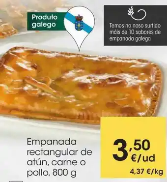 Eroski Empanada Rectangular De Atún Carne O Pollo oferta
