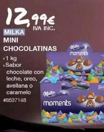 Costco Milka Mini Chocolatinas 1kg oferta