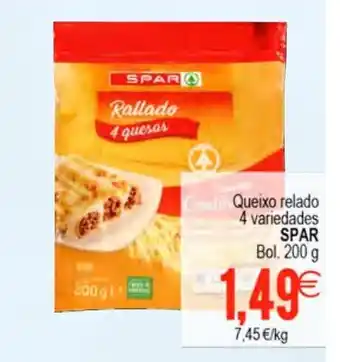 Plenus Supermercados Spar Quiexo relado 4 variedades 200g oferta