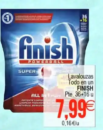 Plenus Supermercados FInish Lavalouzas Todo en un oferta