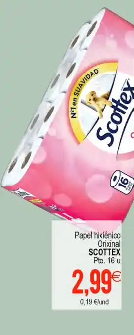 Plenus Supermercados Scottex Papel Higienico Orixinal oferta