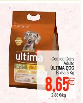 Plenus Supermercados Ultima Dog Comida Cans Adulto 3kg oferta