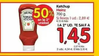 Alimerka 50% En La 2a Unidad Ketchup Heinz 700g oferta