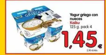 Alimerka Yogur Griego Con Nueces Kaiku 125g oferta
