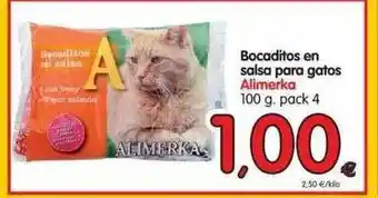 Alimerka Bocaditos En Salsa Para Gatos Alimerka 100g oferta