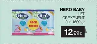 Plusfresc Hero Baby Llet Creixement 2un 1600gr oferta