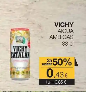 Plusfresc Vichy Aigua Amb Gas 33cl oferta