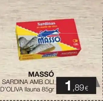 Plusfresc Massó Sardina Amb Oli D'oliva 85gr oferta