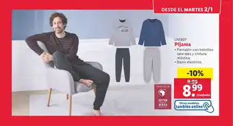 Lidl Pijama oferta