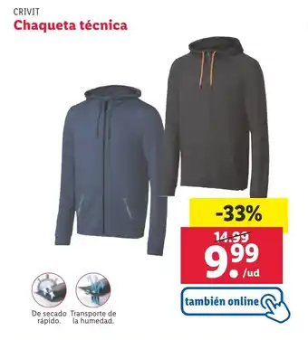 Lidl Chaqueta técnica oferta