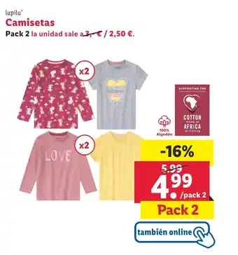 Lidl Camisetas oferta
