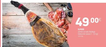 Coviran Elpozo Jamón curado Bodega Seleccion pieza 7-75kg oferta