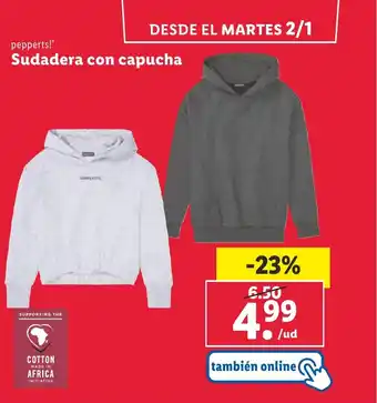 Lidl Sudadera con capucha oferta