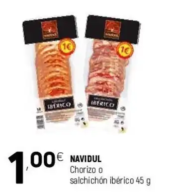 Coviran Navidul Chorizo o Salchichón ibérico 45g oferta