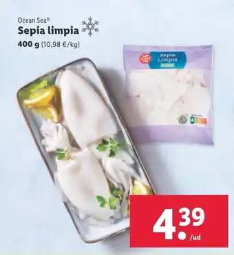 Lidl Sepia limpia oferta