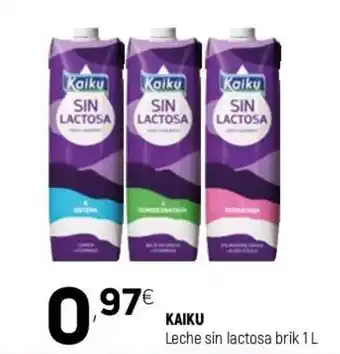 Coviran Kaiku Leche sin lactosa brik 1L oferta