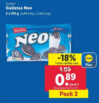 Lidl Galletas Neo oferta