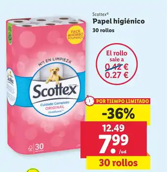 Lidl Papel higiénico oferta
