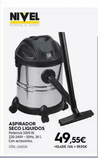 ferrOkey Aspirador Seco Liquidos Nivel oferta