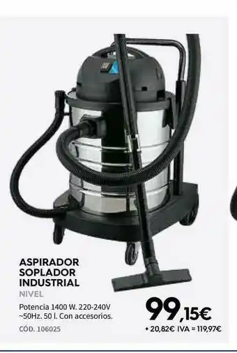 ferrOkey Aspirador Soplador Industrial Nivel oferta