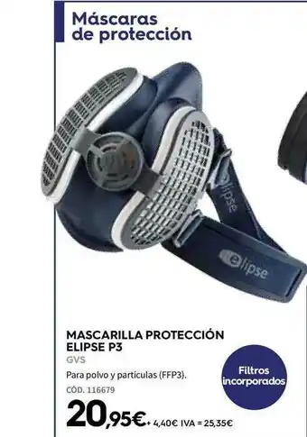 Mascarilla Protección Elipse P3 Gvs