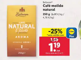 Lidl Café molido natural oferta