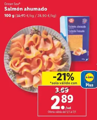 Lidl Salmón ahumado oferta