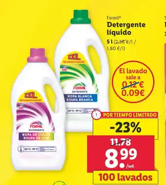 Lidl Detergente líquido oferta