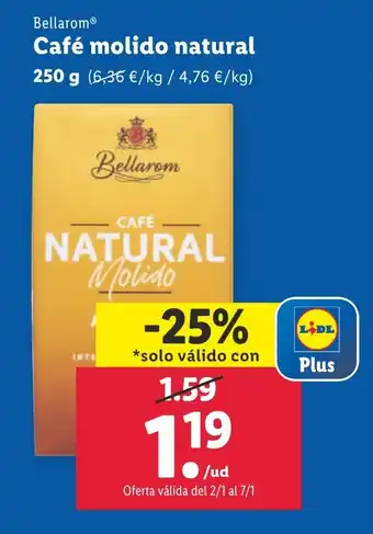 Lidl Café molido natural oferta