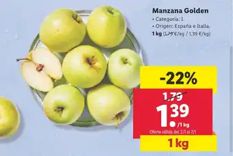 Lidl Manzana Golden oferta