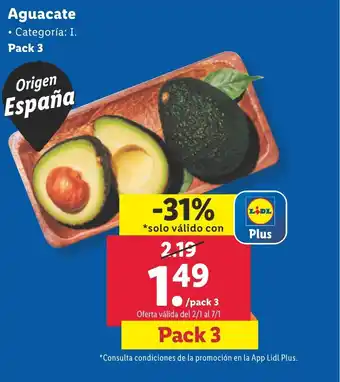 Lidl Aguacate oferta