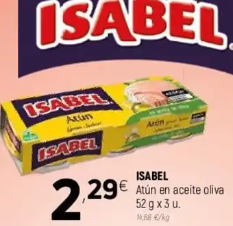Coviran Isabel Atún en aceite oliva 52g x 3 u oferta