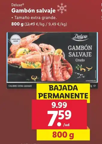 Lidl Deluxe® Gambón salvaje oferta