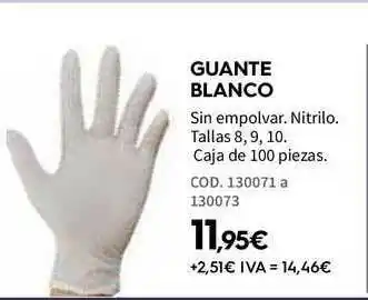 ferrOkey Guante Blanco oferta
