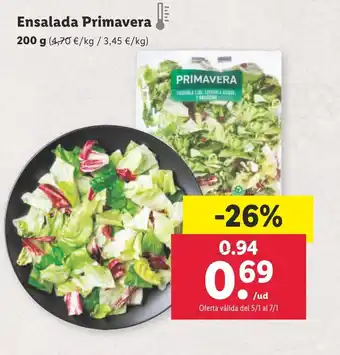 Lidl Ensalada Primavera oferta