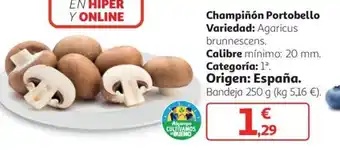 Alcampo Champiñón Portobello oferta