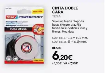 Cinta Doble Cara Tesa