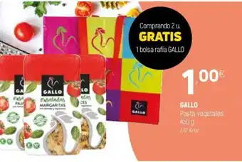 Coviran Gallo Pasta vegetales 450g oferta