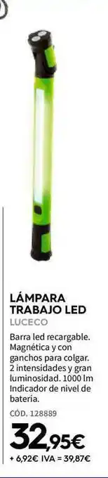 ferrOkey Lámpara Trabajo Led Luceco oferta