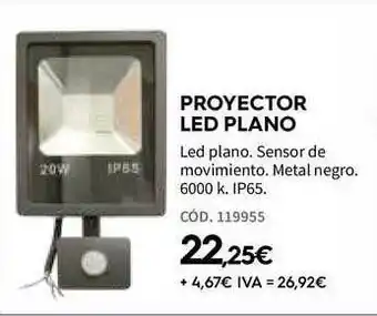 ferrOkey Proyector Led Plano oferta